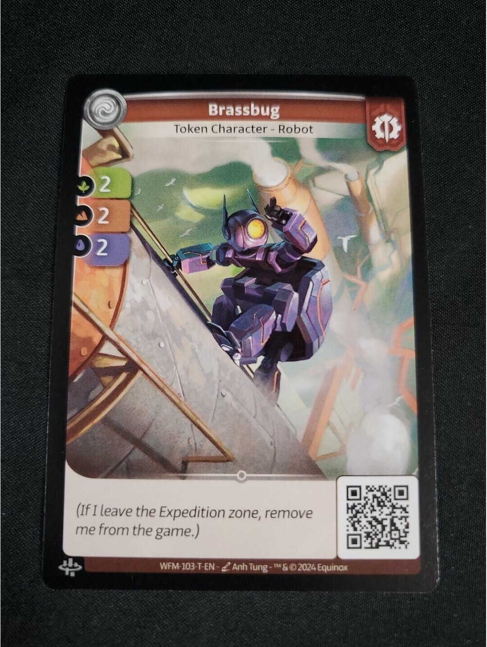 Altered BRASSBUG Token Character Robot 2024 WFM-103-T-EN Rare Foiler NEW